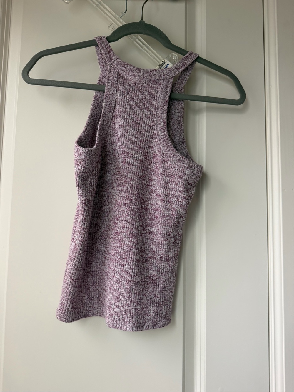 Maeve Heathered Lavender Ribbed Tank - Picture 2 of 2